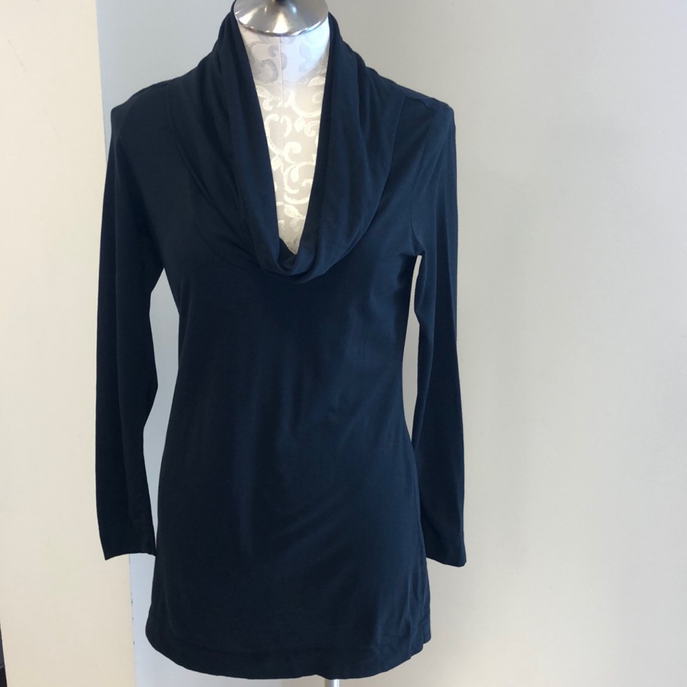 Black NY&Co Cowl Neck Tunic